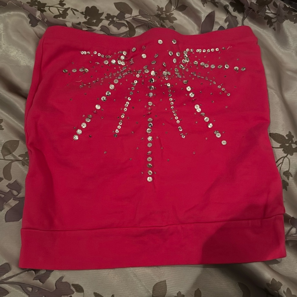 Silver pink top